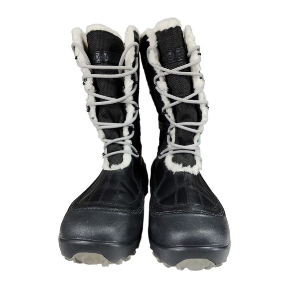 Columbia Omni Heat Snow Boots 10 Women Black Waterproof Insulated Winter Outdoor - Picture 4 of 13